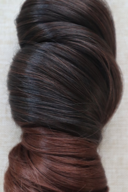 French Curl Braiding Hair – Dark Auburn Ombre (T33)