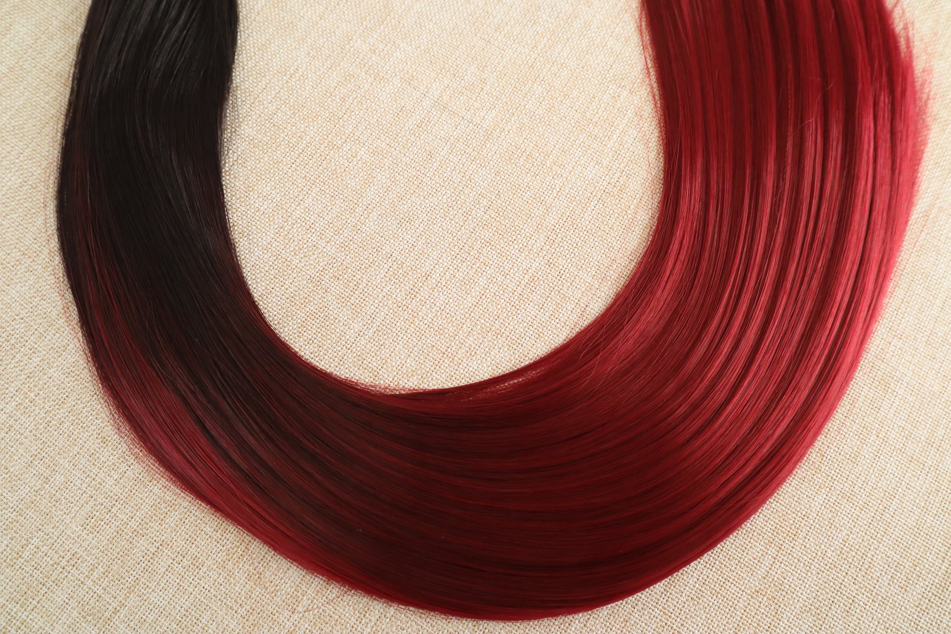 Bone Straight Braiding Hair – Black to Cherry (Tbug)