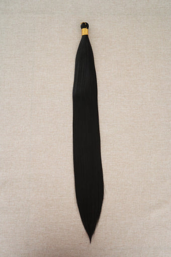 Bone Straight Braiding Hair – Soft Black (1B)