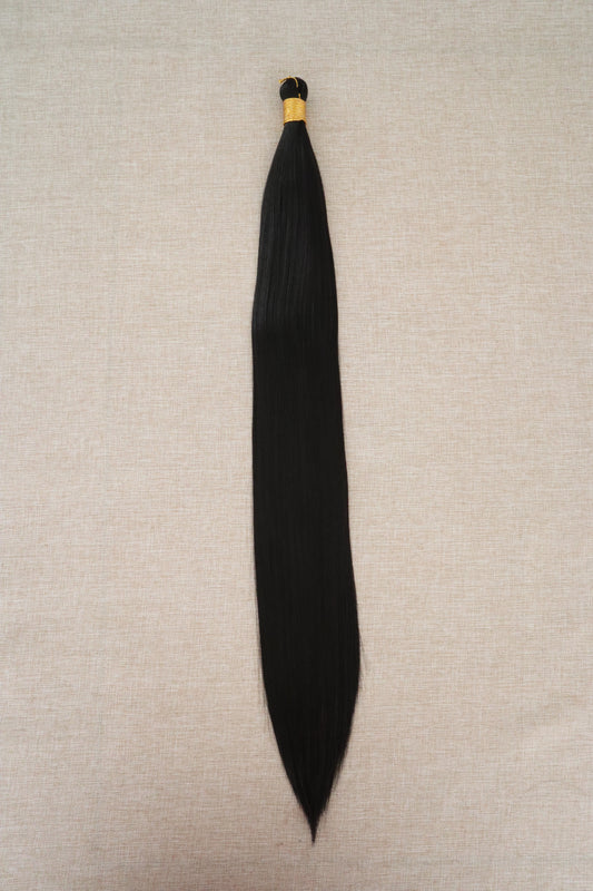 Bone Straight Braiding Hair – Soft Black (1B)