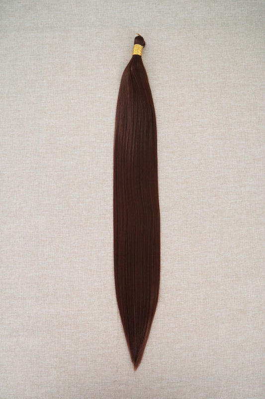 Bone Straight Braiding Hair – Dark Auburn (33)