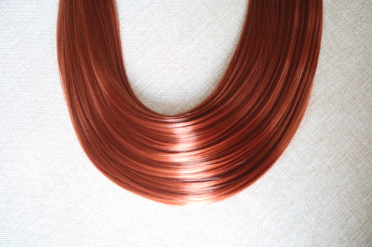 Bone Straight Braiding Hair – Copper (350)