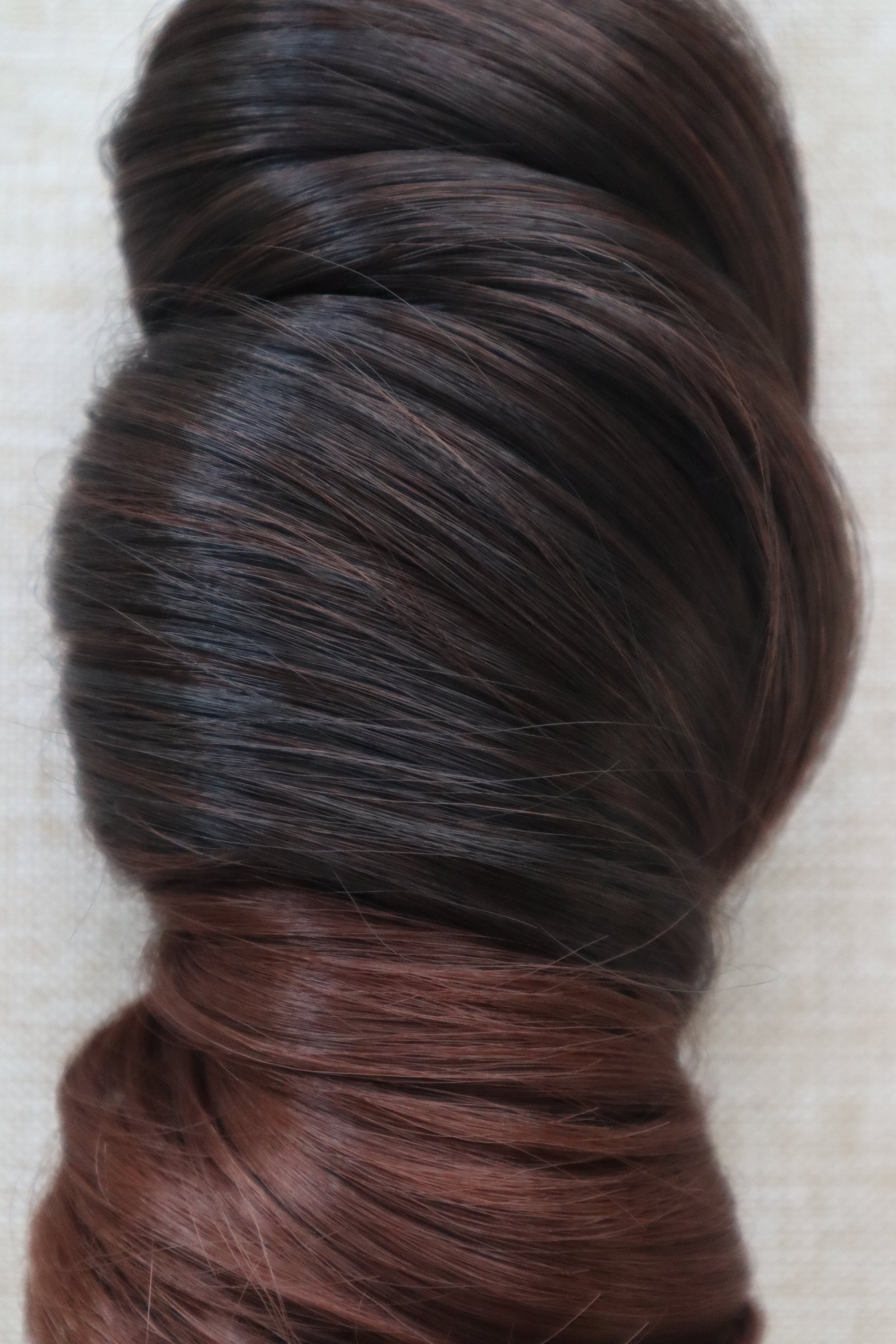 French Curl Braiding Hair – Dark Auburn Ombre (T33)