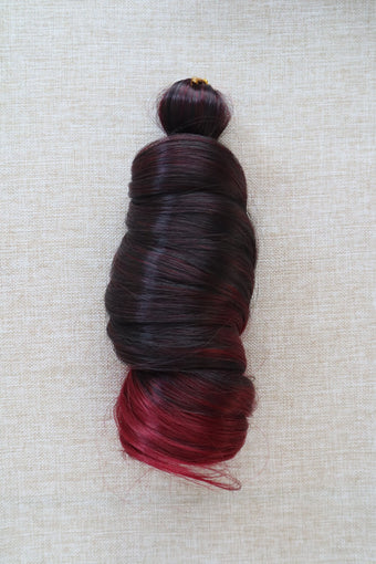 French Curl Braiding Hair – Black to Cherry (Tbug)