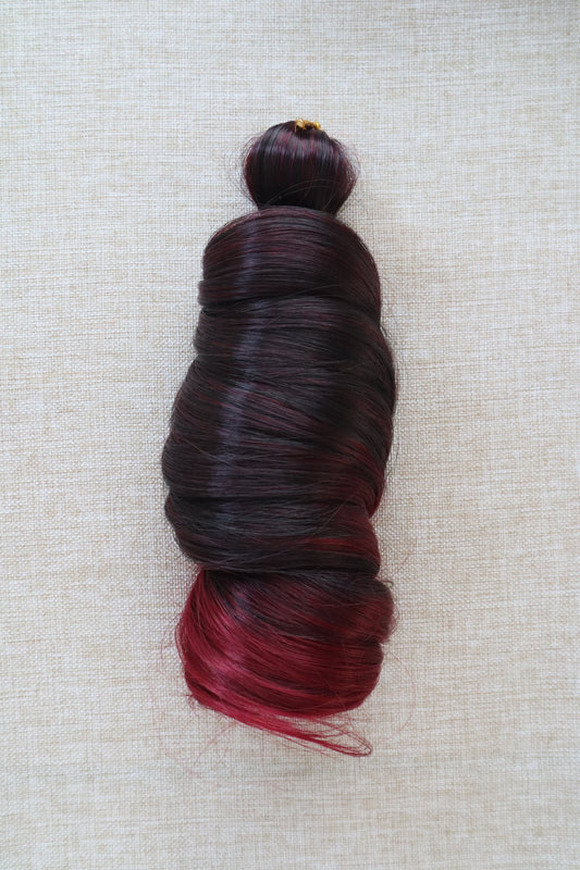French Curl Braiding Hair – Black to Cherry (Tbug)